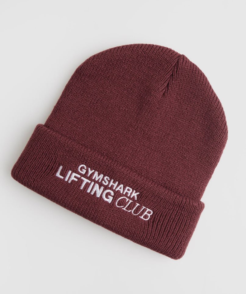 Gymshark Social Club Beanie Burgundy | CA A581D3